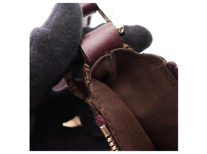Borsa a Spalla Gucci Abbey Beige Bordò - vista 9