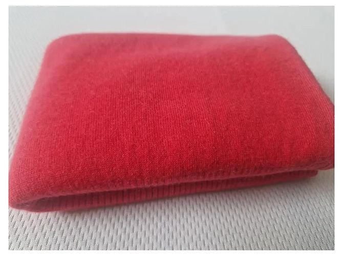Pulôver Eric Bompard vermelho de caxemira e seda mangas curtas - vista 6