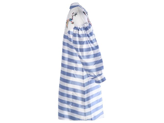 Autre Marque Vivetta Fiammetta Gestreiftes Hemdkleid Weiß - Ansicht 2