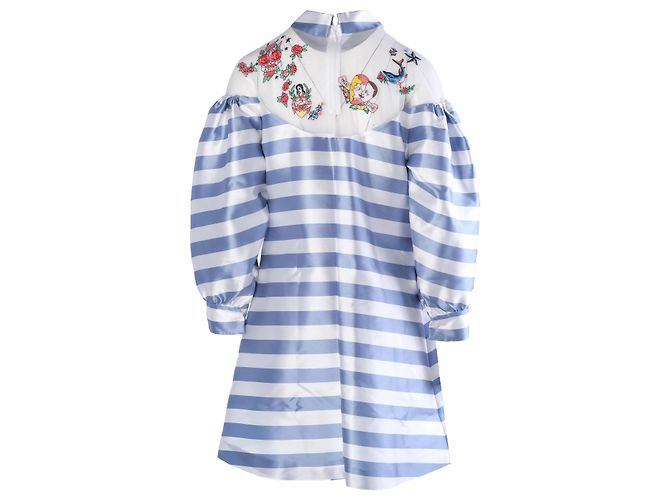 Autre Marque Vivetta Fiammetta Gestreiftes Hemdkleid Weiß - Ansicht 3