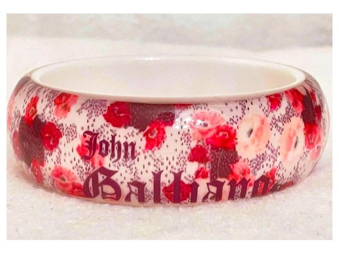 John Galliano Armreif mit Rosenmuster Rot Mehrfarben - Ansicht 12