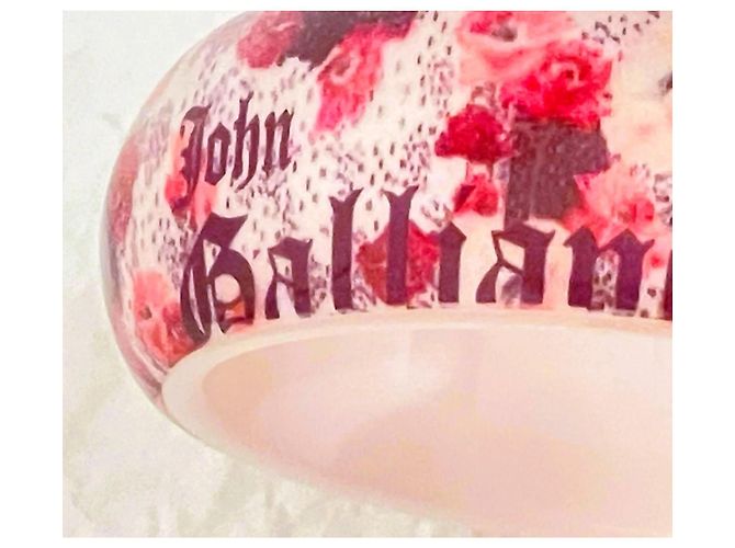 John Galliano Armreif mit Rosenmuster Rot Mehrfarben - Ansicht 6