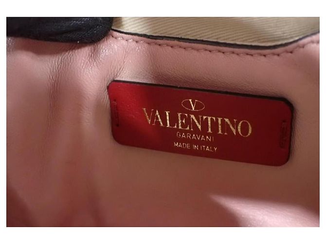 Valentino Garavani Rockstud Borsa a Mano in Pelle Rosa Cipria - vista 13