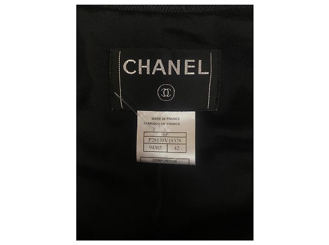 Timeless Giacca Peplum Chanel Vintage 2006 Spring in seta 100% nera - Taglia FR 42 - vista 4