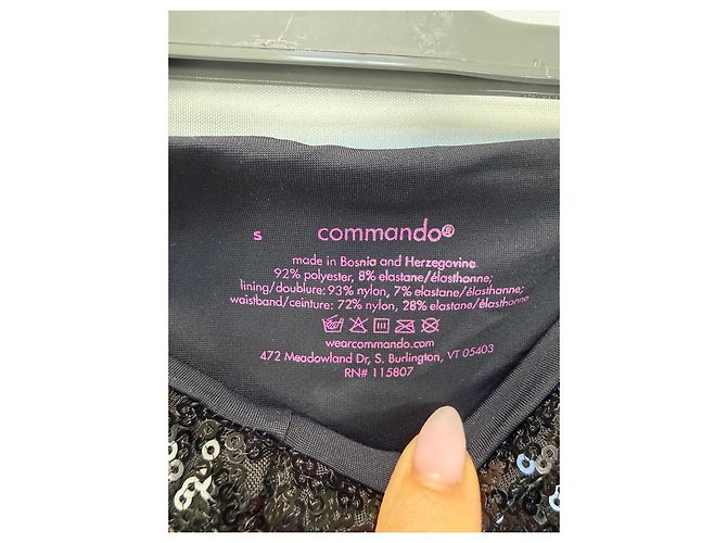 Autre Marque Commando Leggings de lentejuelas negro - vista 2