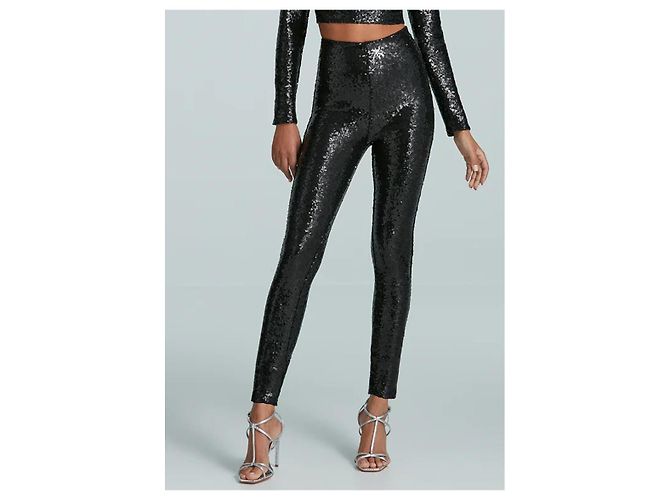 Autre Marque Commando Leggings de lentejuelas negro - vista 4
