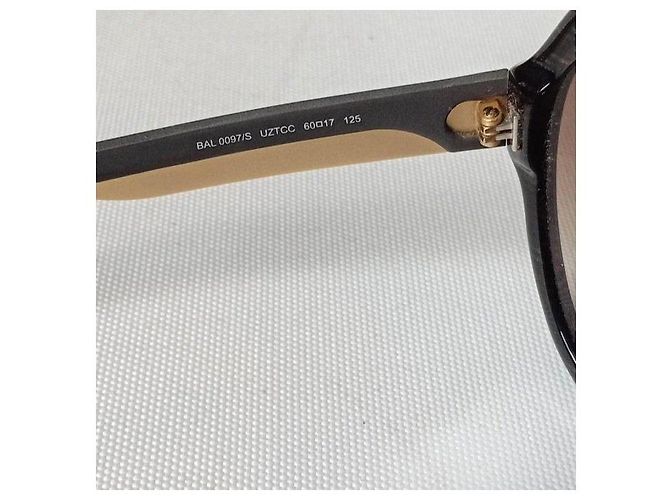 Gafas de sol oversize Balenciaga Paris Castaño Negro - vista 5