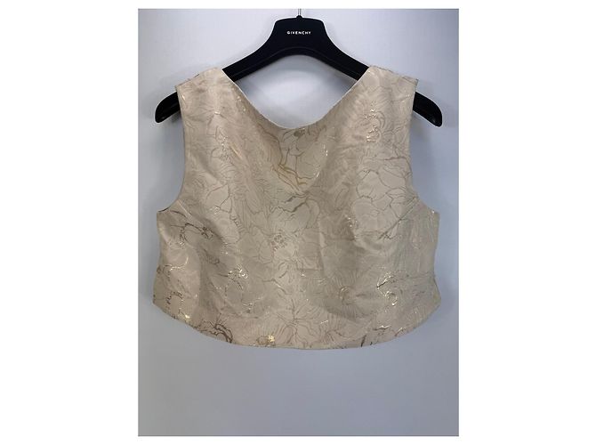 Autre Marque DESTREE Completo gonna e top in broccato floreale beige - vista 6