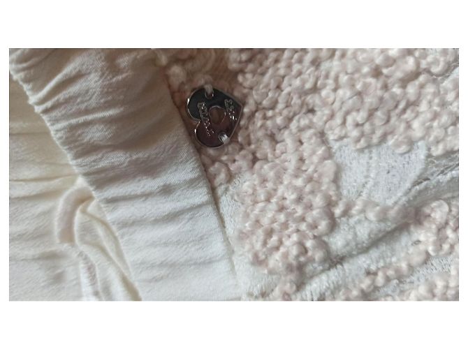 Autre Marque Twinset Simona Barbieri Falda Larga de Encaje Beige - vista 9