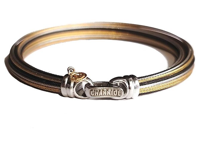 Autre Marque Charriol Pulsera Cables Multihilo Acero Inoxidable Dorado - vista 2