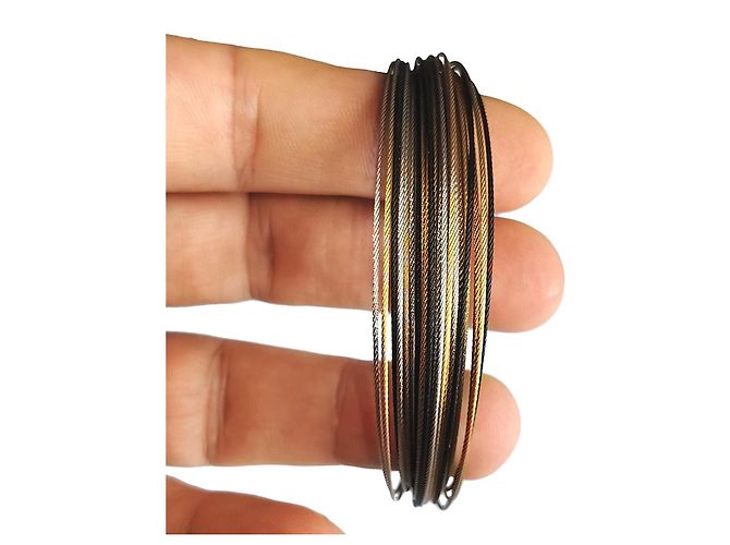 Autre Marque Charriol Pulsera Cables Multihilo Acero Inoxidable Dorado - vista 3