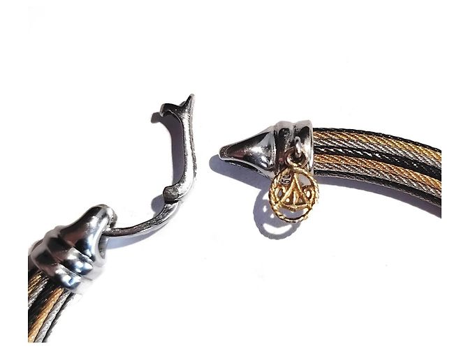 Autre Marque Charriol Pulsera Cables Multihilo Acero Inoxidable Dorado - vista 5
