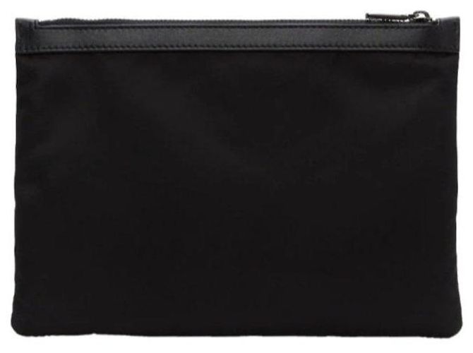 Dolce & Gabbana Pochette in Nylon Nero Logo - vista 4