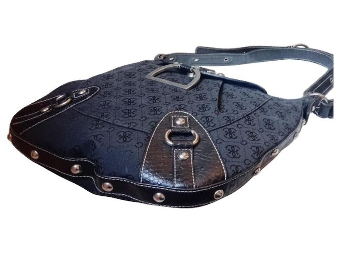 Guess Monogram Schultertasche Schwarz - Ansicht 5