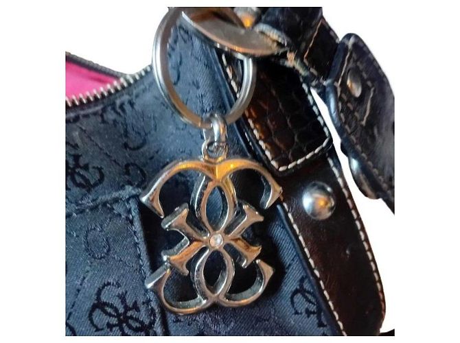 Guess Monogram Schultertasche Schwarz - Ansicht 6
