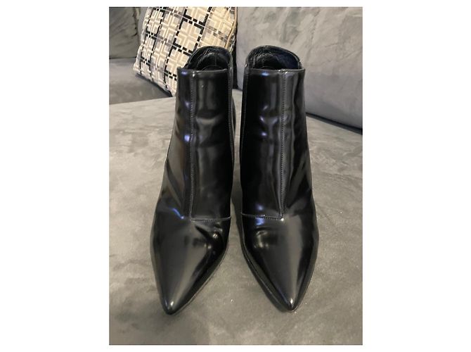 Burberry Botines de cuña en charol Negro - vista 6