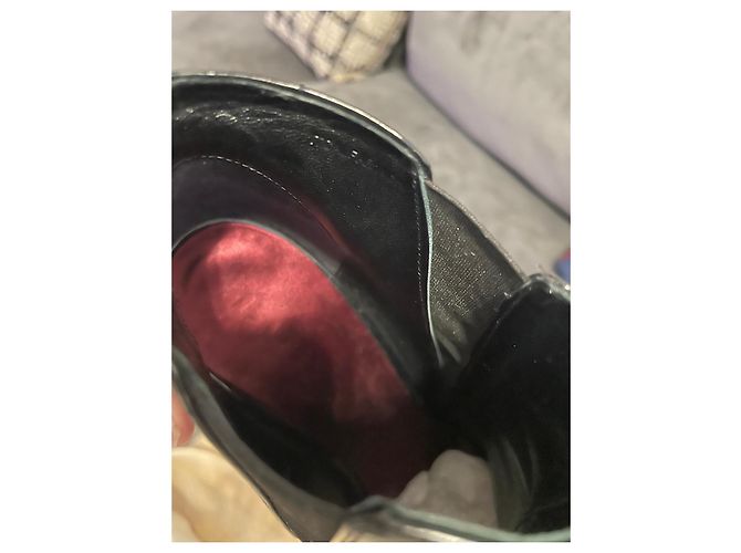 Burberry Botines de cuña en charol Negro - vista 9