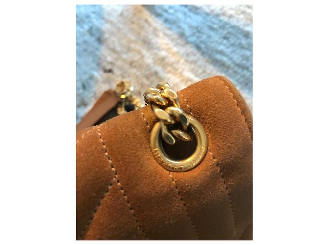 Borsa Saint Laurent in scamosciato marrone - vista 5