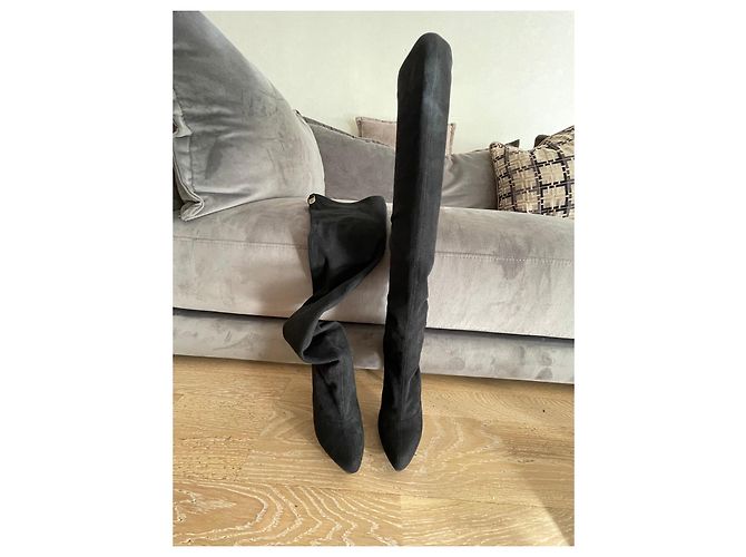 Stella Mc Cartney Stella McCartney Botas Over-the-Knee Ante Negro - vista 4
