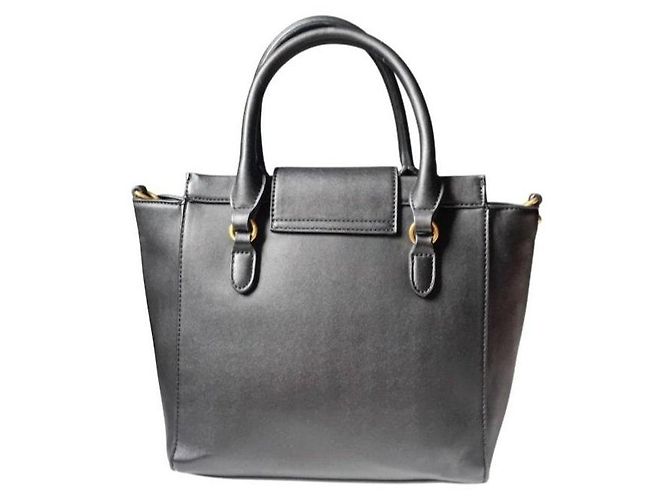 Juicy Couture Borsa in pelle nera con catena Nero - vista 5