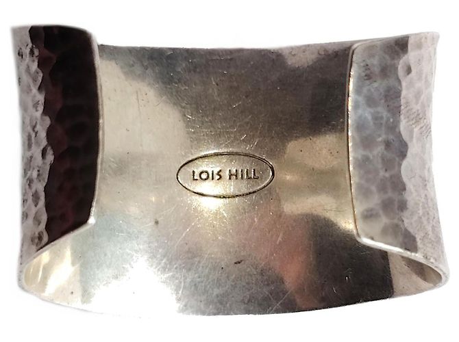 Autre Marque Lois Hill Bracciale Rigido Argento 925 Martellato - vista 7