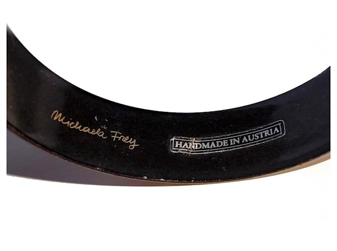 Bracciale smaltato floreale Michaela Frey Austria Crudo - vista 7