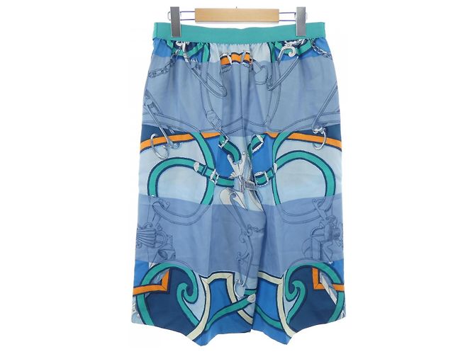 Hermès Hermes L'INSTRUCTION DU ROY ZOOM Twillene Pants Blu - vista 2