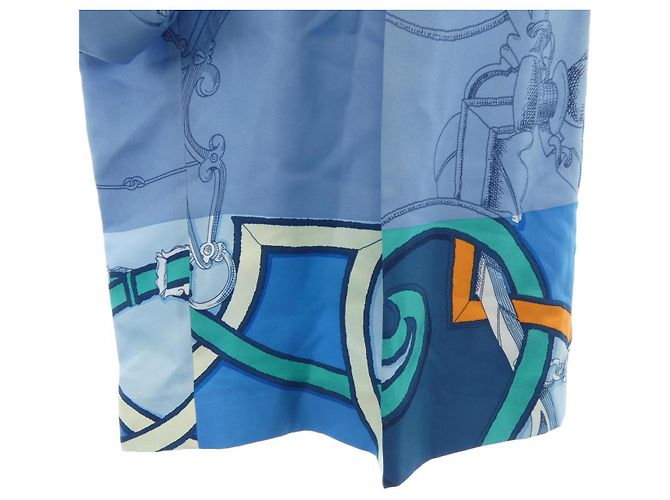 Hermès Hermes L'INSTRUCTION DU ROY ZOOM Twillene Pants Blu - vista 5