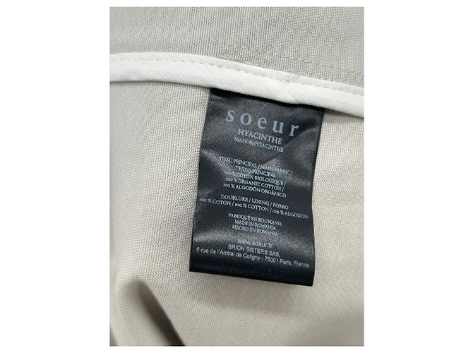 Gabardina de algodón gris Soeur - vista 6