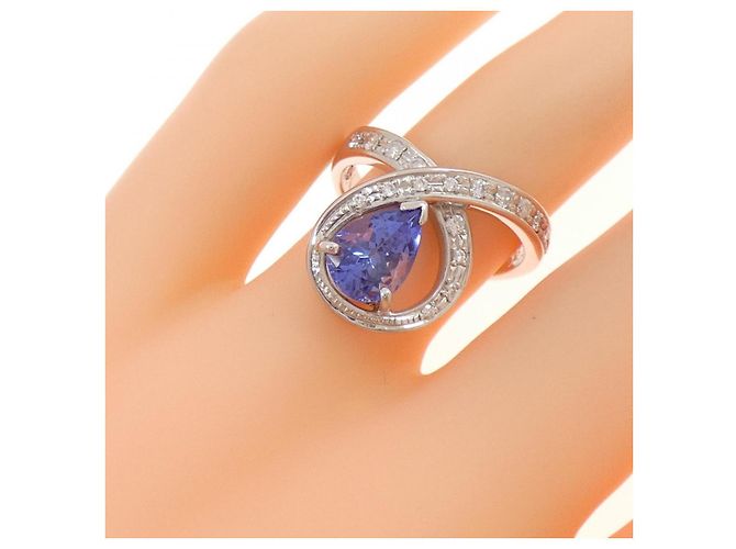 Autre Marque Tanzanit-Diamant-Ring in Pt900 Lila - Ansicht 5