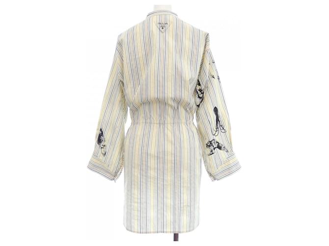 Camicia a righe Prada Beige - vista 2