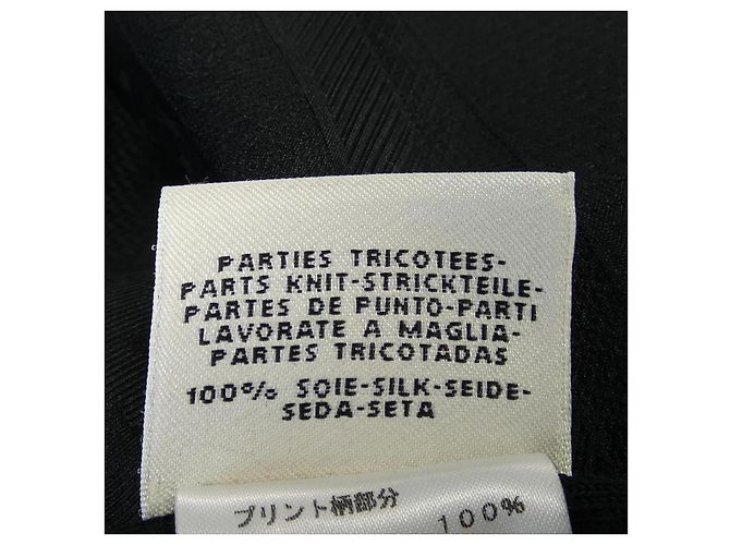 Hermès Abito in seta twill e rayon Hermes 38 Nero - vista 4