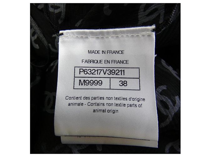 Timeless Gonna in seta Chanel Marrone Nero - vista 4