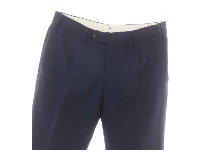Autre Marque Anzughose aus SUPER 100'S Wolle Germano Blau Marineblau - Ansicht 10