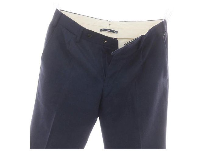 Autre Marque Anzughose aus SUPER 100'S Wolle Germano Blau Marineblau - Ansicht 2