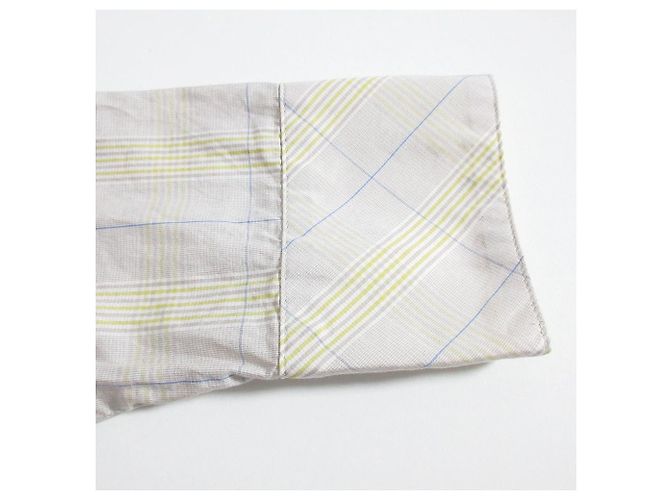 Autre Marque Yori Bluse mit Rüschen an den Schultern und Karomuster Beige - Ansicht 7