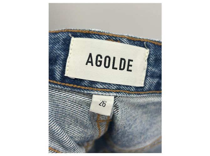 Jeans Agolde blu in cotone taglia 26 - vista 3