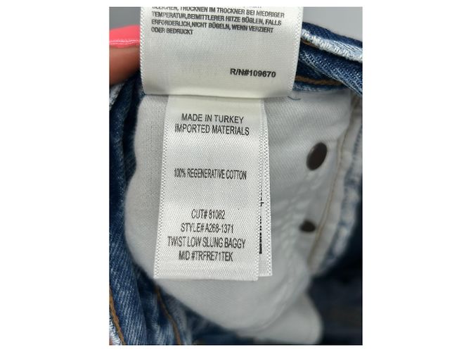 Jeans Agolde blu in cotone taglia 26 - vista 4