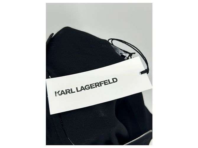 Karl Lagerfeld Schwarzer Pullover Viscose M - Ansicht 4