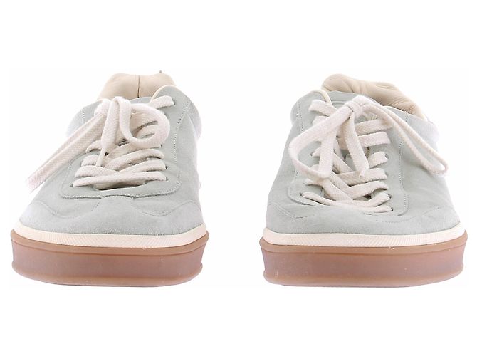 Loro Piana Sneakers "Tennis Walk" blu in scamosciato - vista 3