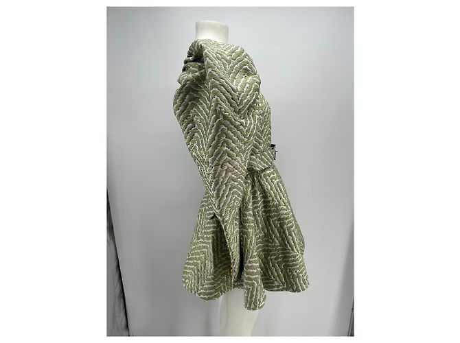 Rotate Jacquard Kleid Grün - Ansicht 3