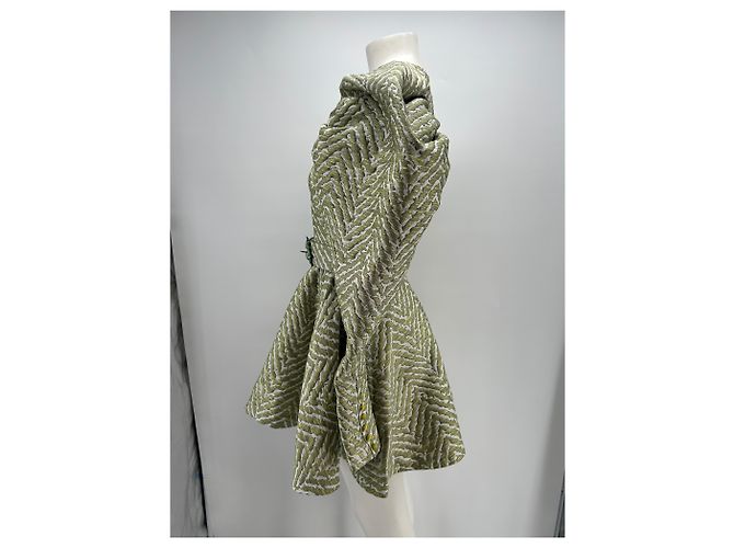 Rotate Jacquard Kleid Grün - Ansicht 4