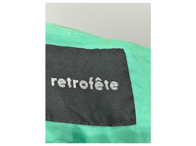 Retrofête Mini robe à sequins vertes - view 5