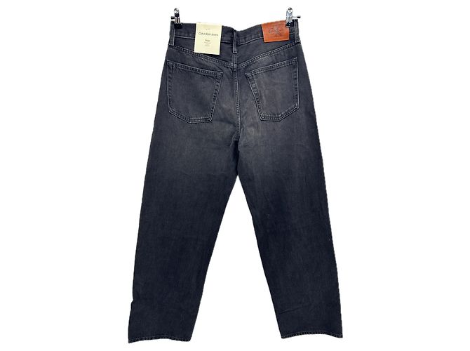 Jean Calvin Klein en coton noir Taille 32 - vue 2