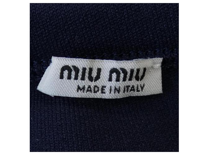 Minifalda de nylon Miu Miu Azul - vista 4