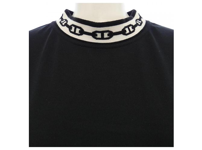 Hermès Hermes CHAINE DANCRE Kleid Schwarz - Ansicht 6