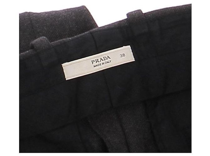 Prada Graue Anzughose aus Wolle - Ansicht 6