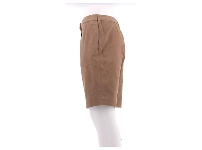 Short Bermuda Prada camel en coton - vue 3