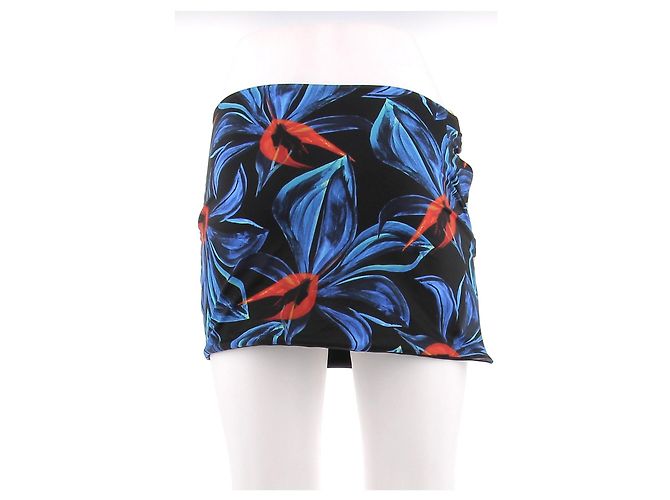 Autre Marque Falda con estampado floral azul LOUISA BALLOU - vista 2