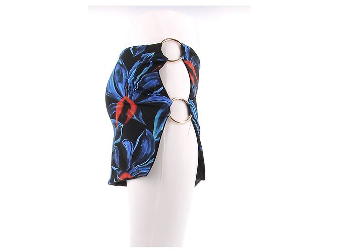 Autre Marque Falda con estampado floral azul LOUISA BALLOU - vista 4